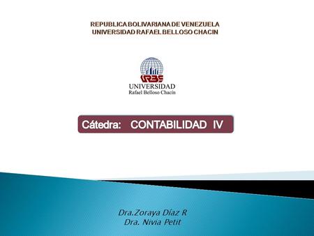 REPUBLICA BOLIVARIANA DE VENEZUELA UNIVERSIDAD RAFAEL BELLOSO CHACIN