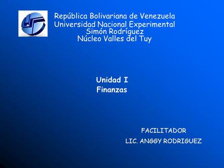República Bolivariana de Venezuela Universidad Nacional Experimental
