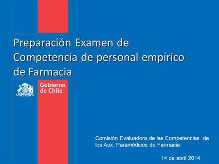 Preparación Examen de Competencia de personal empírico de Farmacia