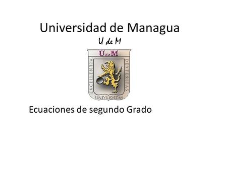 Universidad de Managua U de M