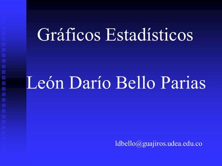 Gráficos Estadísticos León Darío Bello Parias