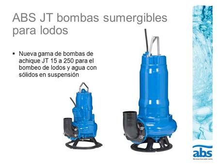 ABS JT bombas sumergibles para lodos