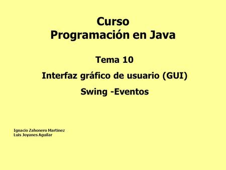 Curso Programación en Java