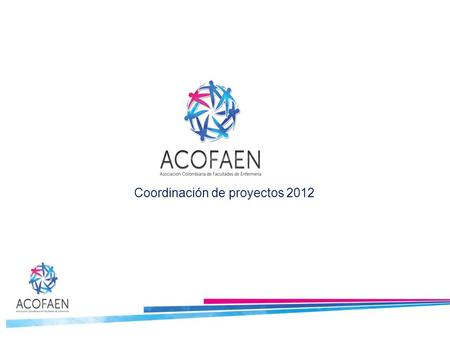 Coordinación de proyectos 2012. Objetivo coordinación de proyectos: Consolidar la gestión y el reconocimiento de los programas y proyectos coordinados.