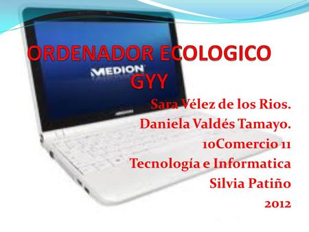 Sara Vélez de los Rios. Daniela Valdés Tamayo. 10Comercio 11 Tecnología e Informatica Silvia Patiño 2012.