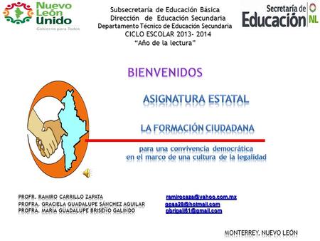 Subsecretaría de Educación Básica Dirección de Educación Secundaria Dirección de Educación Secundaria Departamento Técnico de Educación Secundaria CICLO.