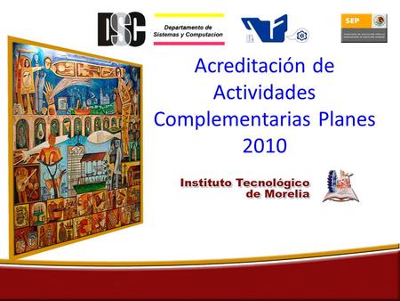 Acreditación de Actividades Complementarias Planes 2010.