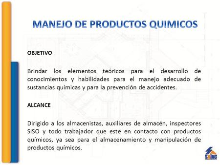MANEJO DE PRODUCTOS QUIMICOS