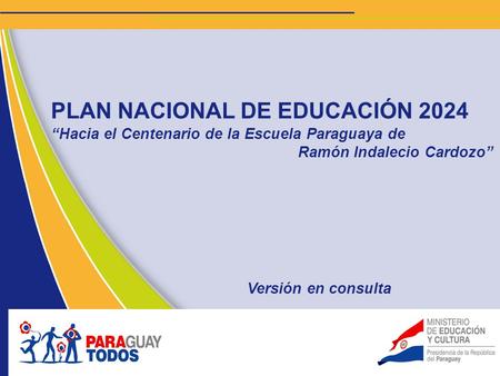 PLAN NACIONAL DE EDUCACIÓN 2024