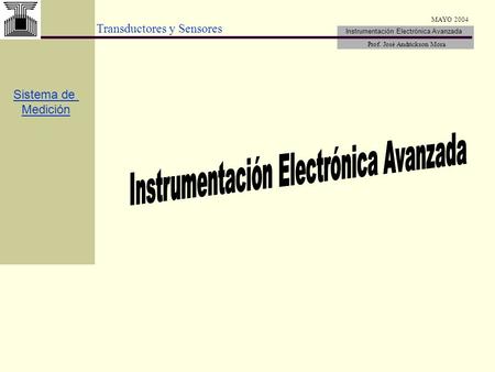 Instrumentación Electrónica Avanzada
