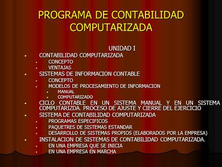 PROGRAMA DE CONTABILIDAD COMPUTARIZADA