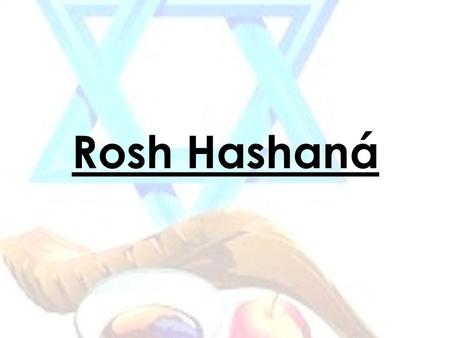 Rosh Hashaná.