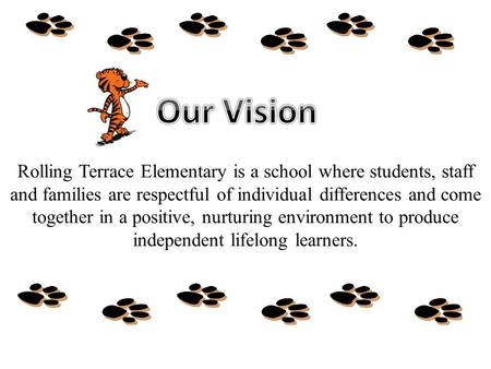 Rolling Terrace Elementary is a school where students, staff and families are respectful of individual differences and come together in a positive, nurturing.