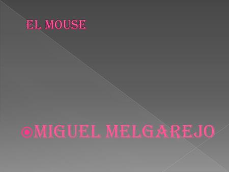 EL MOUSE MIGUEL MELGAREJO.