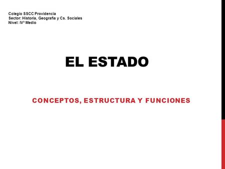 Conceptos, estructura y funciones