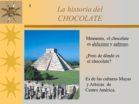 La historia del CHOCOLATE