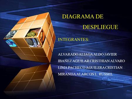 DIAGRAMA DE DESPLIEGUE INTEGRANTES: ALVARADO ALIAGA ALDO JAVIER