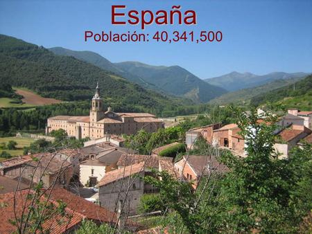 España Población: 40,341,500. Las Ciudades con las mas grandes poblaciónes son: -Madrid Divertido s Dato s.