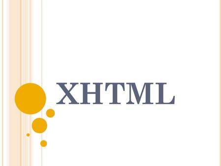 XHTML.
