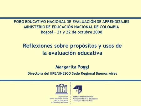 Reflexiones sobre propósitos y usos de la evaluación educativa