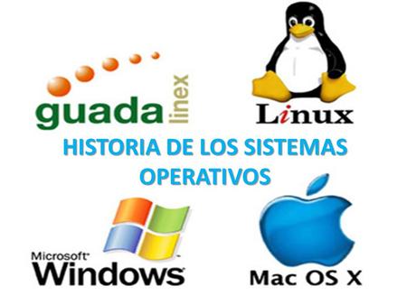HISTORIA DE LOS SISTEMAS OPERATIVOS. Sistema Operativo Conjunto de programas de computadora destinado a permitir una administración eficaz de sus recursos.