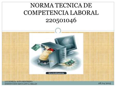 NORMA TECNICA DE COMPETENCIA LABORAL