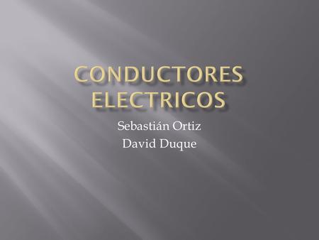 Conductores electricos