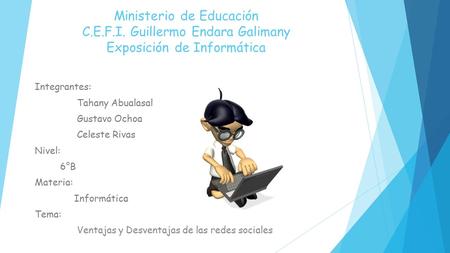 Ministerio de Educación C. E. F. I