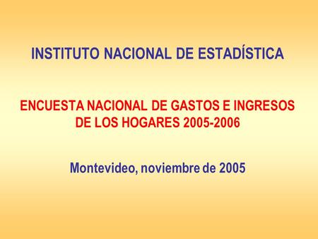 Montevideo, noviembre de 2005