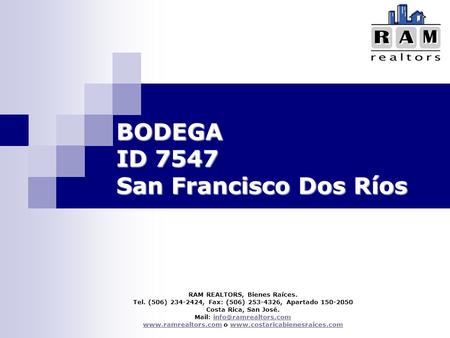 BODEGA ID 7547 San Francisco Dos Ríos