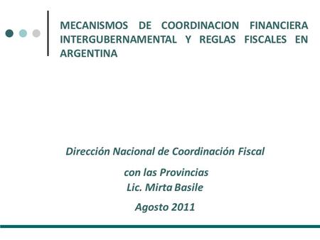 Dirección Nacional de Coordinación Fiscal