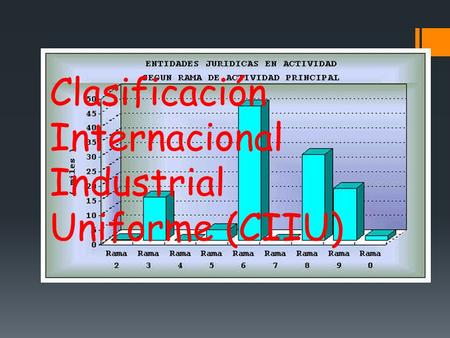 Clasificación Internacional Industrial Uniforme (CIIU)