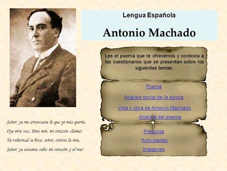 Antonio Machado Lengua Española