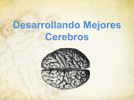 Desarrollando Mejores Cerebros. Lección 3 ¿Qué hace el cerebrum?