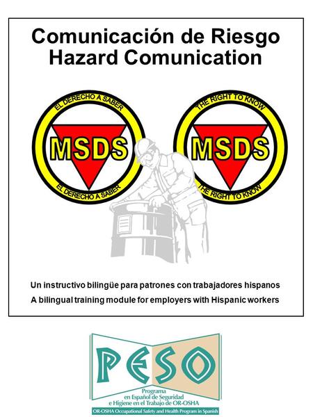 Comunicación de Riesgo Hazard Comunication