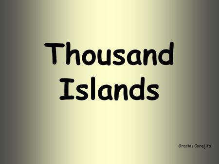Thousand Islands Gracias Conejita Entre Toronto y Ottawa, el río San Lorenzo se estrecha ycomienzan a aparecer islas y más islas. A esta zona se la conoce.