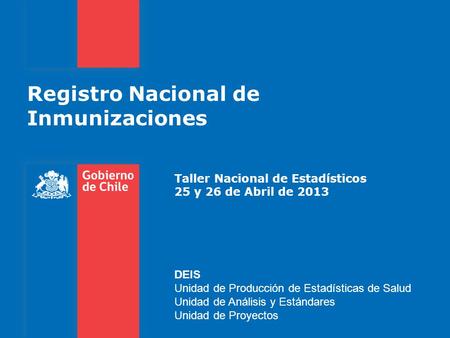 Registro Nacional de Inmunizaciones