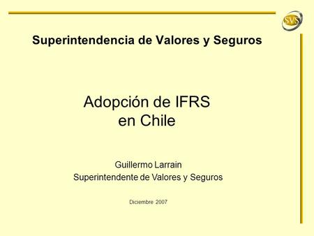 Adopción de IFRS en Chile