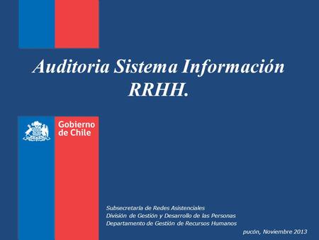 Auditoria Sistema Información RRHH.