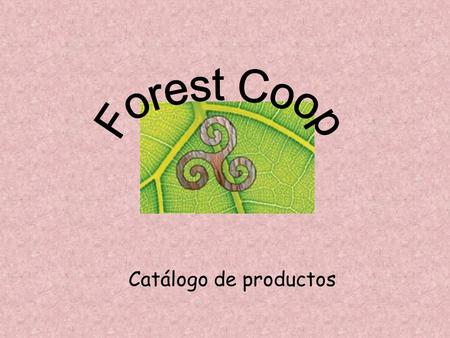 Forest Coop Catálogo de productos.
