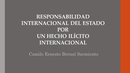 Camilo Ernesto Bernal Sarmiento