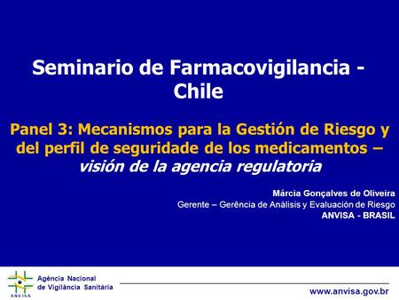 Seminario de Farmacovigilancia - Chile