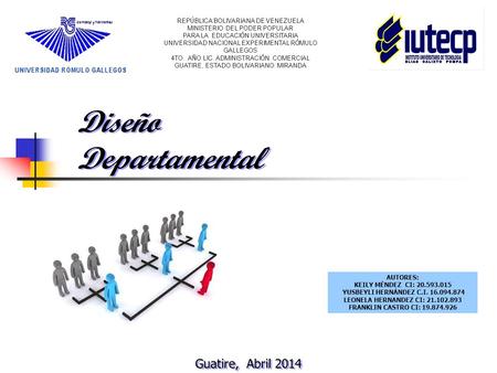 Diseño Departamental Guatire, Abril 2014