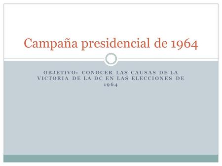 Campaña presidencial de 1964