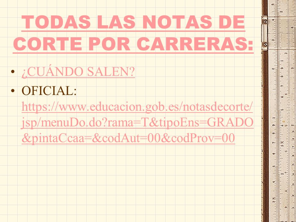 cuando salen las notas de corte orientacion academico profesional bachillerato ppt cuando salen las notas de corte orientacion academico profesional bachillerato ppt