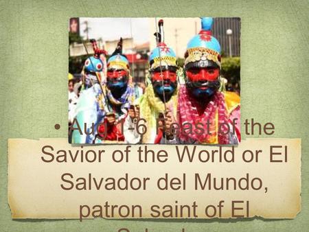 Overview of The Feast of Saviors
