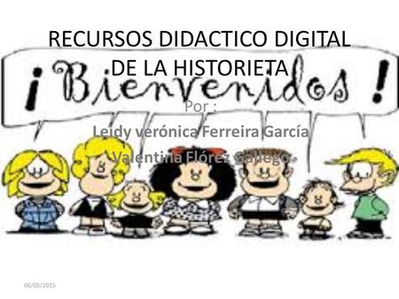 RECURSOS DIDACTICO DIGITAL DE LA HISTORIETA