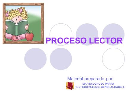 PROCESO LECTOR Material preparado por: MARTA DONOSO PARRA