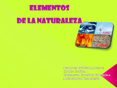 Elementos de la naturaleza