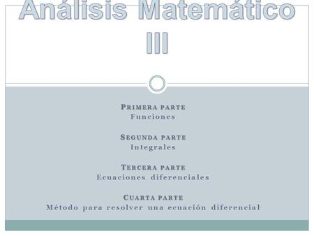 Análisis Matemático III